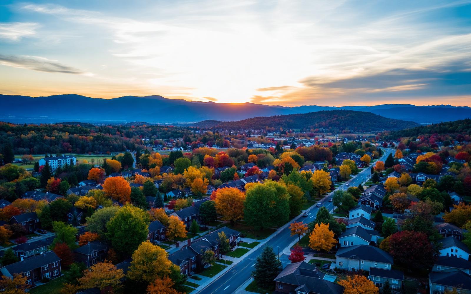 Roanoke Valley at golden hour
